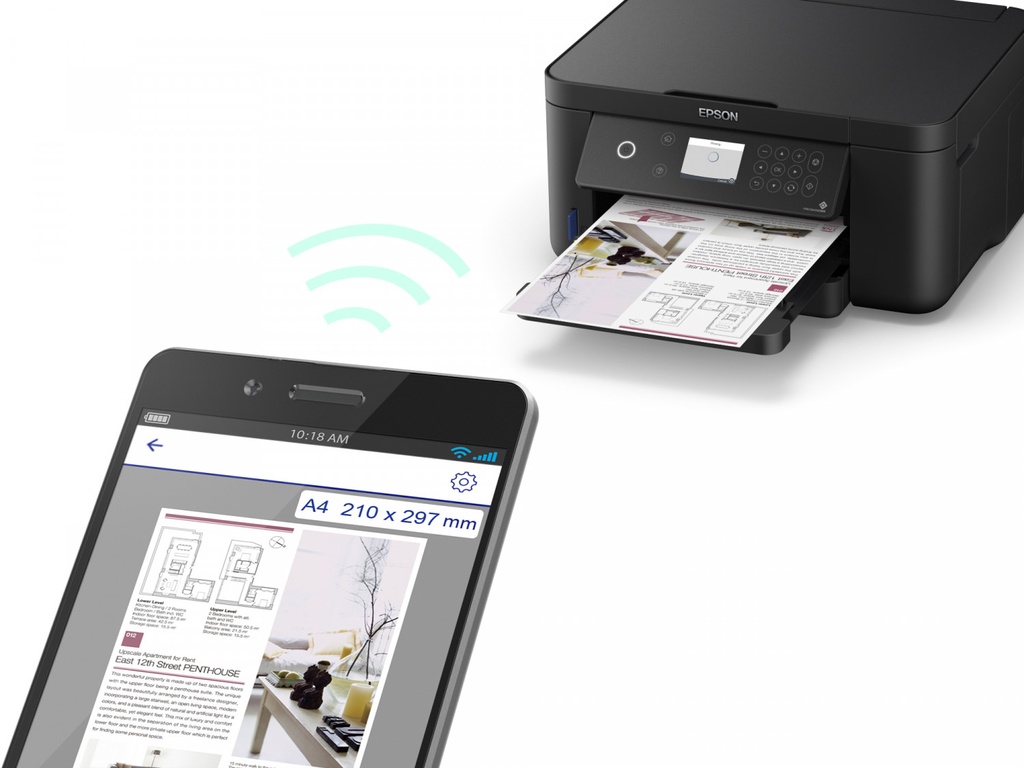 Impresora Epson XP-5100: Multifuncion impresora-copiadora-escaner, dúplex en impresión, Wifi, USB, Impresión móvil, Pantalla a color, bandeja posterior hasta 100 paginas, 33 pg/min Monocromo, 15 pg/min Color, nueva, SELLADA sin sistema