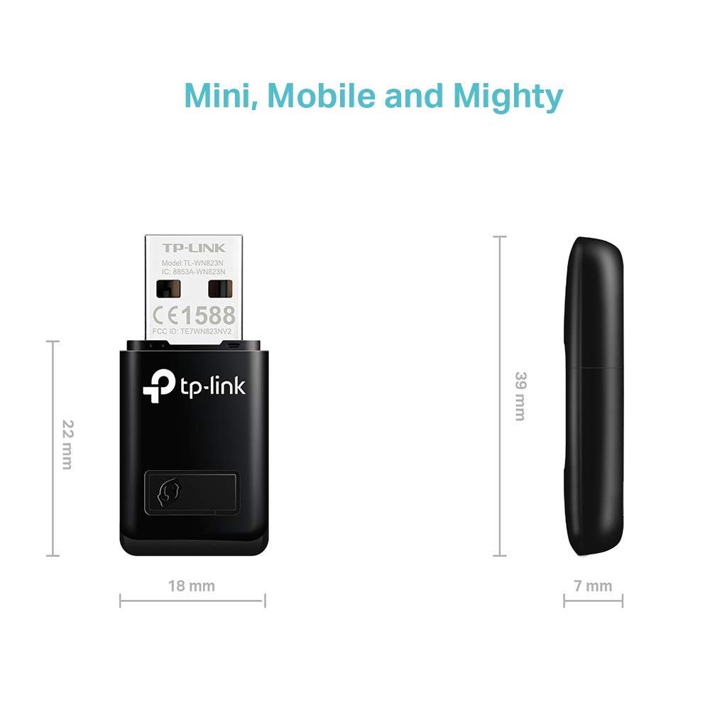 Adaptador Wireless Mini usb TP-LINK 300MBPS WN823