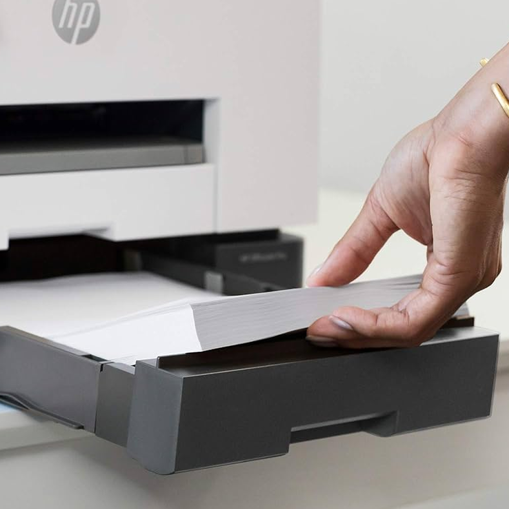 Impresora HP Multifuncion Officejet Pro 9020 imprime, copia, escanea, fax Pantalla tactil a color, duplex en ADF e impresion,doble bandeja, 22 ppm negro y 18 ppm en color Usb-Wifi-Ethernet Reformada para que trabaje sin chip