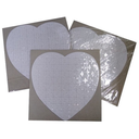 Rompecabezas para Sublimacion en forma de Corazon 23.7x19.5cm, 79 piezas