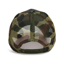 Gorra Malla Trucker, Tamaño Adulto, Camouflaje frente Blanco, doble pupo, para Sublimacion personalizar o Bordar