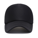 Gorra Malla Trucker, Tamaño Adulto, Color Negro total, para Sublimacion personalizada o Bordar