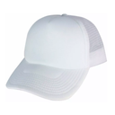 Gorra Malla Trucker, Tamaño Adulto, totalmente blanca, doble pupo, para Sublimacion personalizar o Bordar