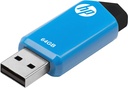 Flash HP V150W 64Gb, Usb, Color Azul, original