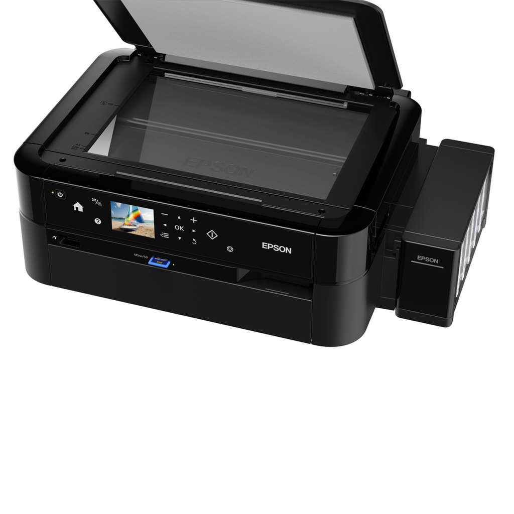 Impresora Multifuncion Epson L850, Pantalla, Fotografica, Impresion Cd-Dvd, PVC, Lector SD & memory stick, sistema original