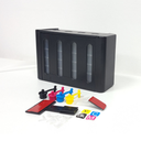 Sistema Continuo Tipo original,  Vacio,   4 colores CON valvula,  incluye: 4 codos, empaques, etiquetas, tapones 1: T de sujecion, vincha
