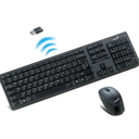 Combo Inalambrico Genius Km-8000SE, Teclado y Mouse, Negro, 2.4Ghz