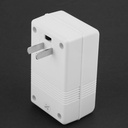 Adaptador convertidor/transformador de potencia de voltaje de 110V a 220V o de 220V a 110V,  de 2 clavijas (SW-S12-100W)