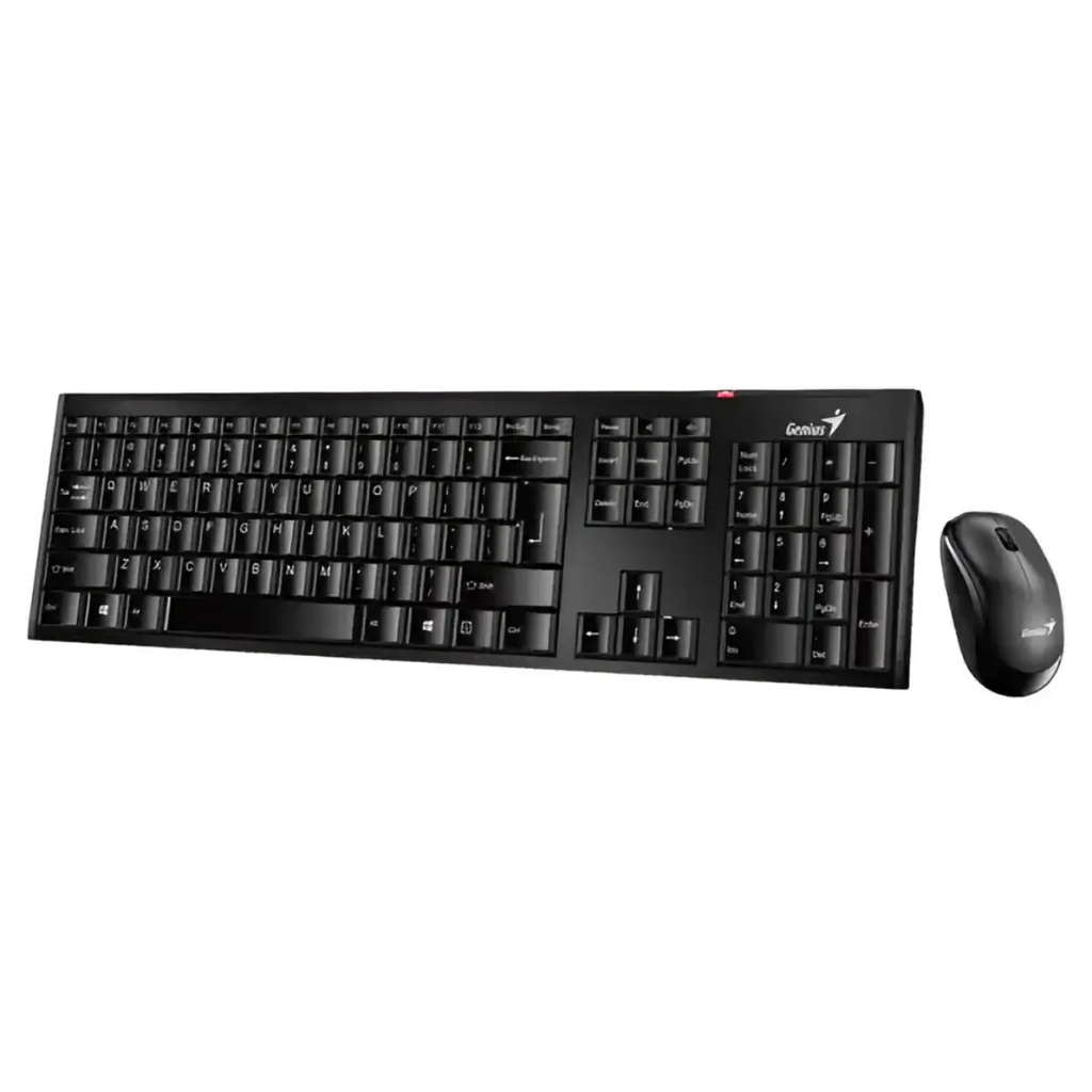 Combo Inalambrico Genius Km-8000SE, Teclado y Mouse, Negro, 2.4Ghz