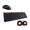 Combo MT-C105 Teclado + Mouse + Parlantes + Mouse pad, Usb, Alambrico, Black