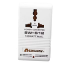 Adaptador convertidor/transformador de potencia de voltaje de 110V a 220V o de 220V a 110V,  de 2 clavijas (SW-S12-100W)