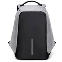 Mochila antirrobo para portatil 14", Multiples compartimentos, resitente al agua y salpicaduras, cierre secreto, con Puerto para Power Bank, color negro