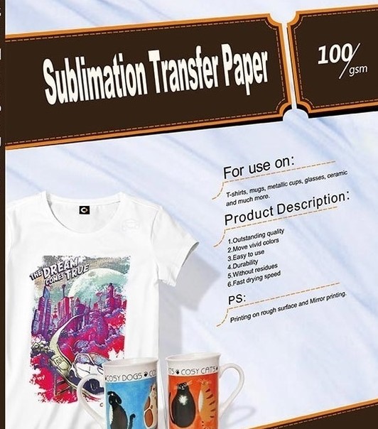 Papel de Sublimacion Ultra 100/gsm 5760dpi A3/50 Hojas