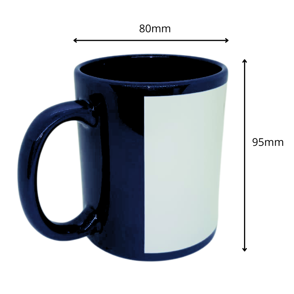 Jarro para Sublimacion 11oz de colores con parche, AAA, Importado