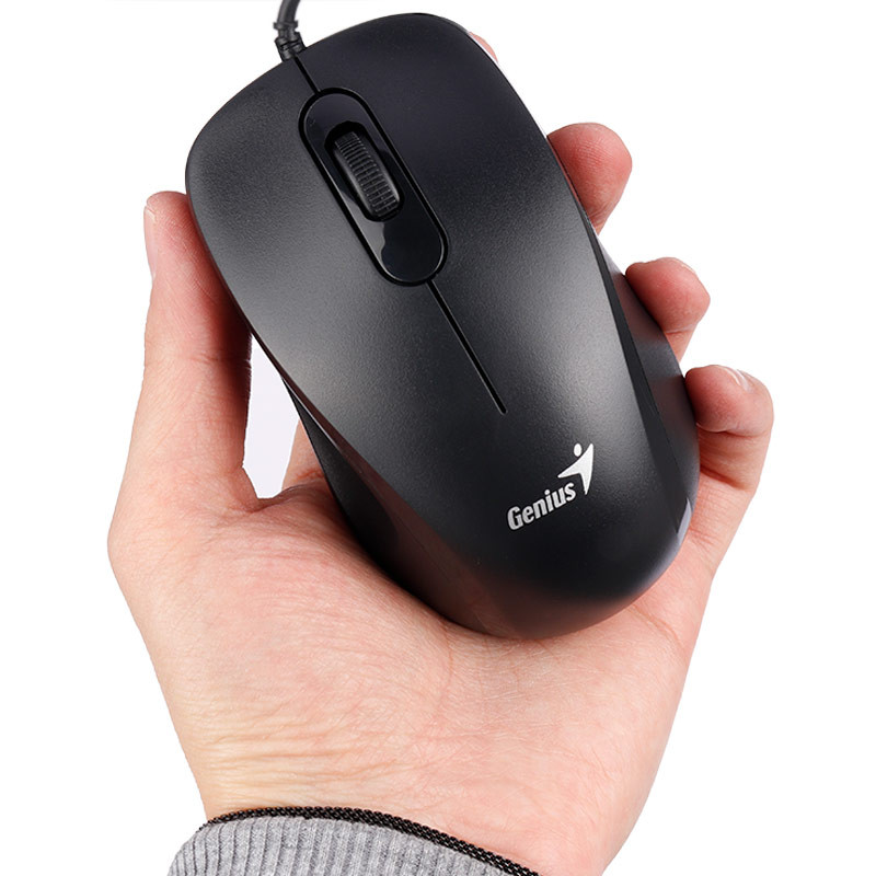 Mouse Genius DX-101, Usb optico, 3 botones, G5, color Negro, 1200 DPI