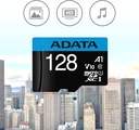 Memoria MicroSD Adata 128Gb con Adaptador, Clase 10