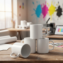 Jarro para Sublimacion Blanco, 11oz,  Brillante AAA, importado 