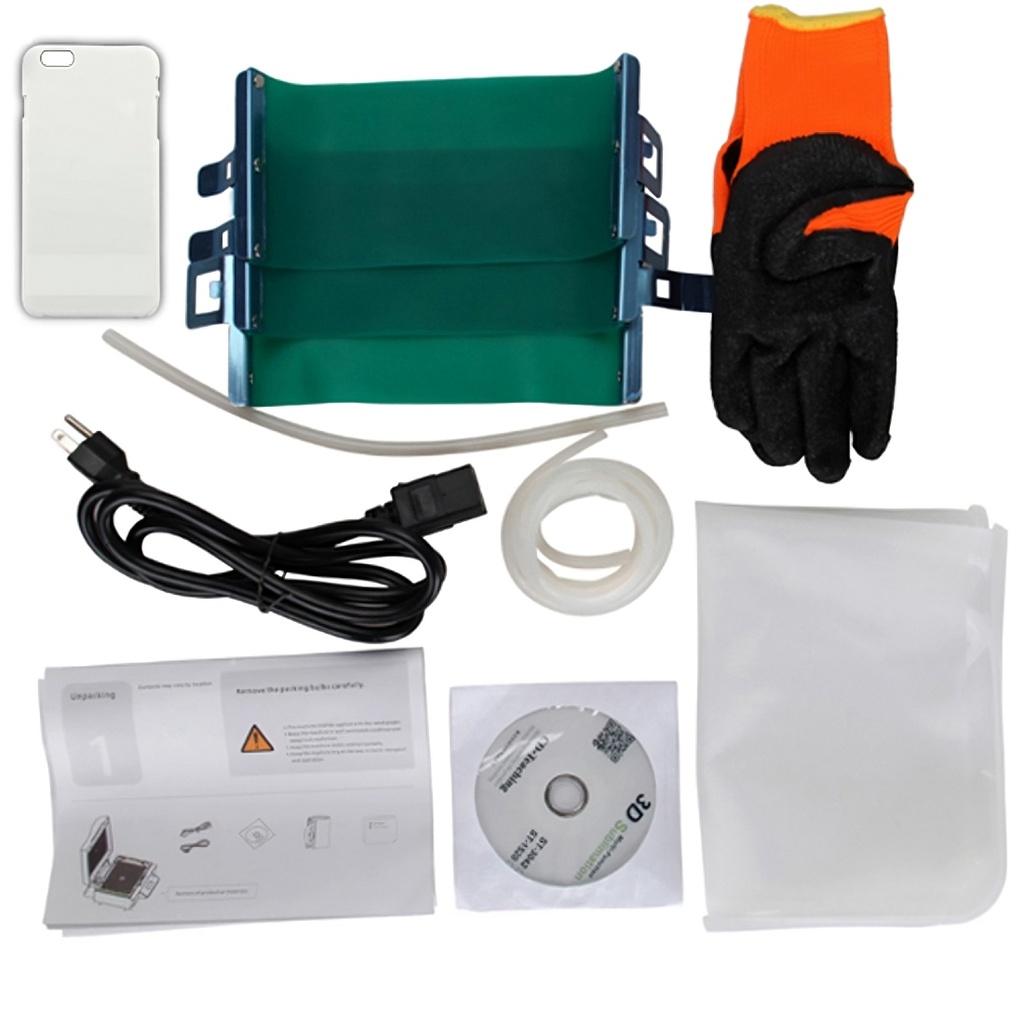 Horno para Sublimacion 3D + kit de Accesorios incluye: Guantes, 3 Elasticos para jarros, 1 membrana de repuesto, 1 manguera, 1 goma de cierre de repuesto