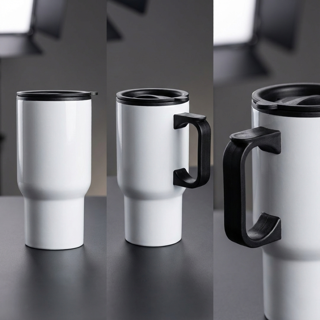 Jarro Termico Sublimable, 12oz, Blanco AAA, de acero inoxidable