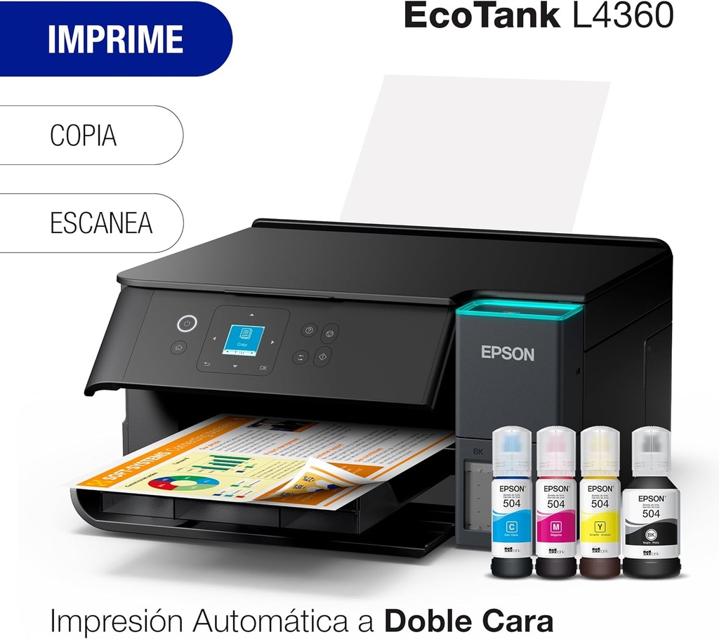 IMPRESORA EPSON ECOTANK L4360 DUPLEX WIFI SMART PANEL MULTIFUNCION TINTA CONTINUA ORIGINAL