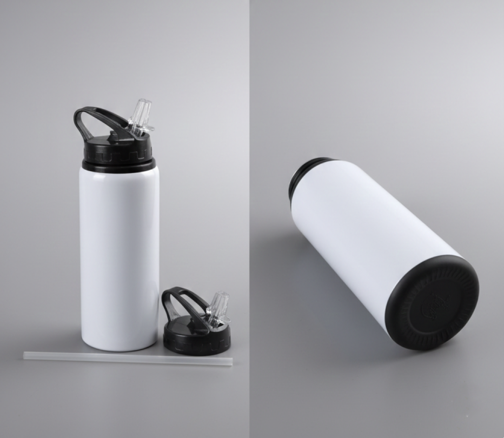 Tomatodo Deportivo de Aluminio Sublimable, 600ml, con sorbete