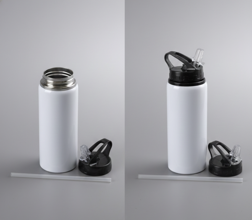 Tomatodo Deportivo de Aluminio Sublimable, 600ml, con sorbete