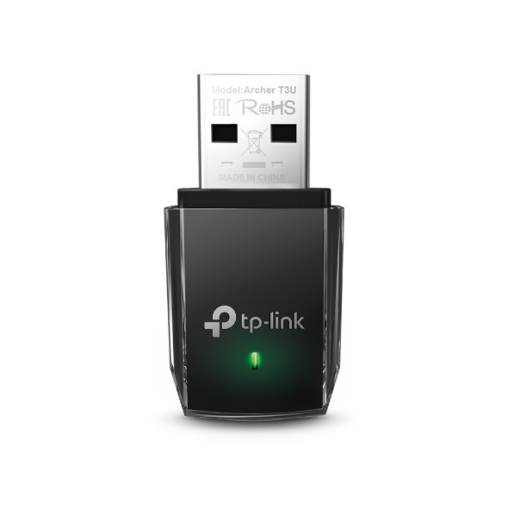 Adaptador Tplink Inalambrico  Archer T3U  MINI AC1300 DUAL BAND 867MBPS A 5GHZ + 400MBPS A 2.4GHZ/USB
