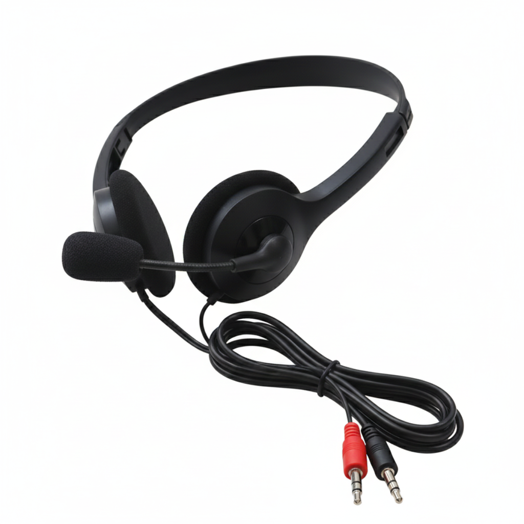 Audifono con Microfono Stereo MEBOLE PC 900, Control de Volumen, Plug Stereo 3.5mm, ideal para videoconferencia