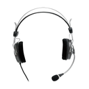 Audifono con Microfono GENIUS HS-04SU, DIADEMA METALICA, plug 3.5mm, revestmiento de cuero, ideal para clases online