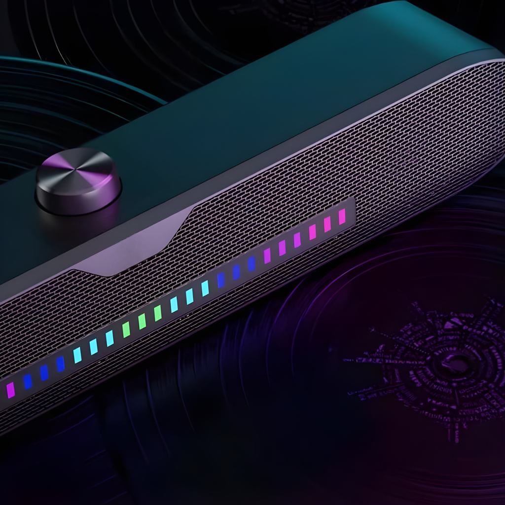 BARRA DE SONIDO PC XTRIKE ME SK-403 3W*2 LEDs RGB CABLE 1.3M USB + JACK 3.5MM