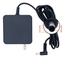 CARGADOR ASUS 19v/3.42A/65W/4.5x3.0mm PLUG AGUJA MINI TIPO PARED ORIGINAL