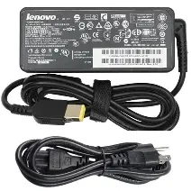 Cargador Laptop LENOVO 20V/3.25A/65W Plug  Rectangular, Tipo original