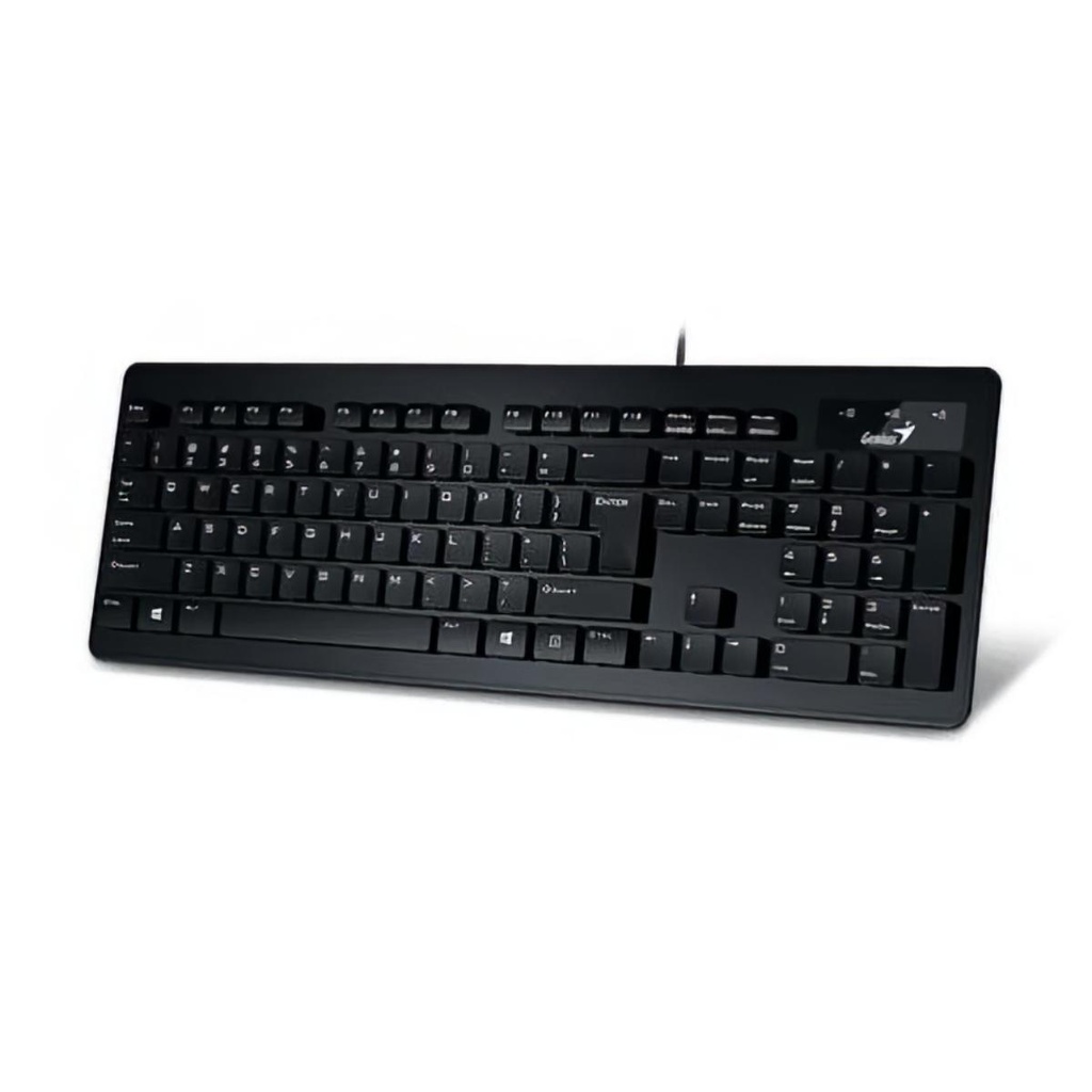 Combo Teclado + Mouse Genius Slimstart 126, Multimedia, Usb, Alambrico,  Black