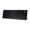 Combo Teclado + Mouse Genius Slimstart 126, Multimedia, Usb, Alambrico,  Black