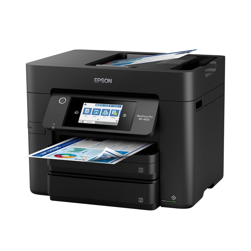 Impresora Epson Multifunción Multifunción Pro WF-4833 A4 modificada para colocar llave Chipless