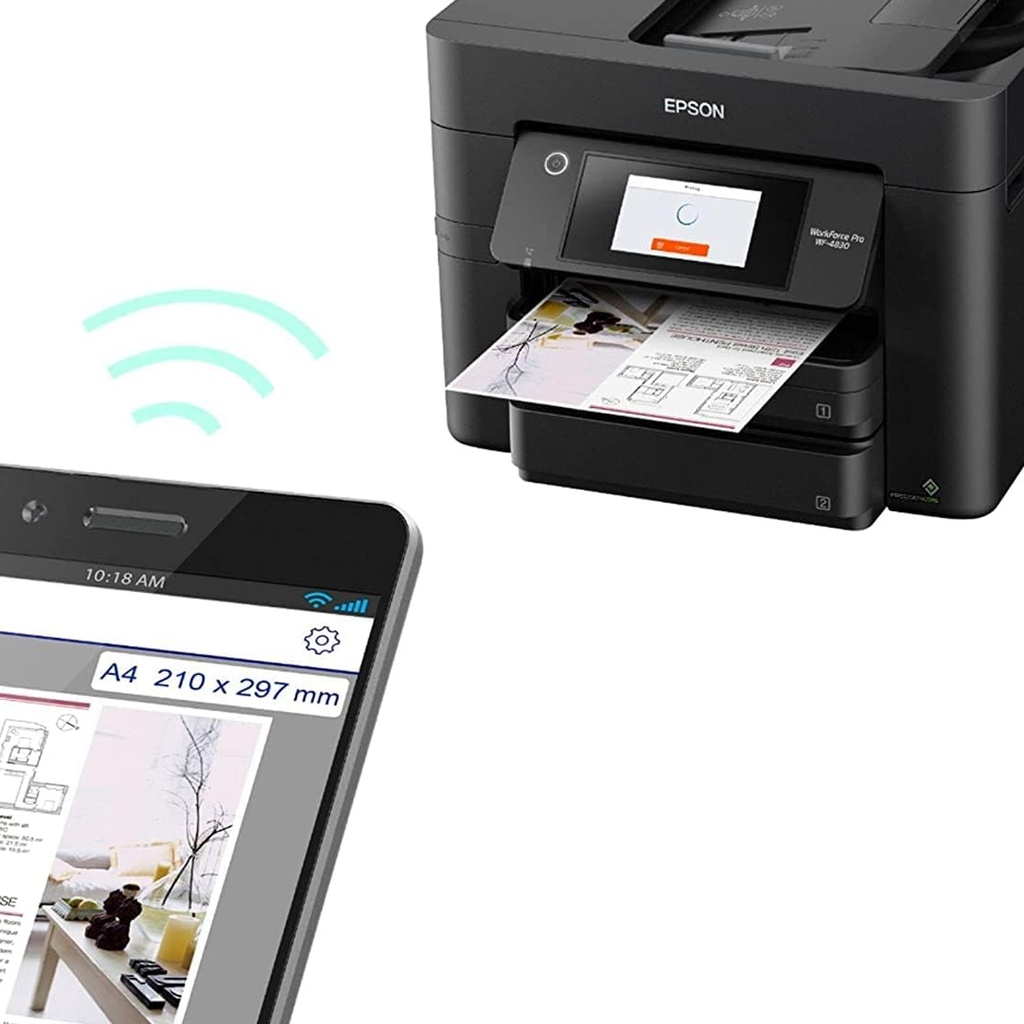 Impresora Epson Multifunción Multifunción Pro WF-4833 A4 modificada para colocar llave Chipless