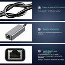 ADAPTADOR DE RED USB A  RJ-45