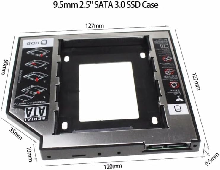 ENCLOUSER SECOND HDD CADDY 9.5mm