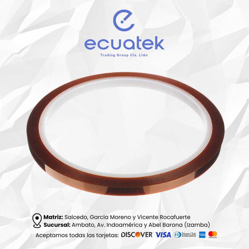 Cinta Termica adhesiva 5mm  x 33m Sublimacion Reballing Alta Temperatura