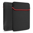 Estuche Para Laptop 15.6 pulgadas Neopreno, Negro con Rojo, Sin Cierre, Reversible
