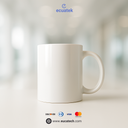 Jarro para Sublimacion Blanco, 11oz,  Brillante AAA, importado 