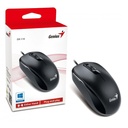 Mouse Genius DX-110, Usb optico, 3 botones, G5, ambidextro, color Negro