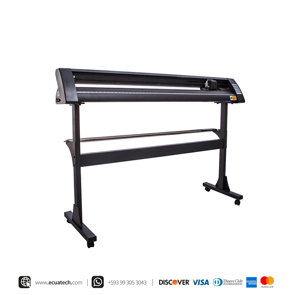 Plotter de Corte Sublitek 1351PE: con Pedestal, 135cm de ancho, 127cm de corte, Velocidad maxima de corte 800mm/s, Fuerza de corte 10 hasta 500g, materiales hasta 1 mm de grosor, puertos COM y USB, Laser para contornos semiautomatico, Incluye licencia Anycut