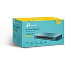 Switch Tp-link Liteware LS108G, 8 Puertos, 10/100/1000 Mbps, Cubierta Metalica, garantia 1 año