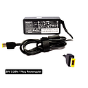 Cargador Laptop LENOVO 20V/3.25A/65W Plug  Rectangular, Tipo original