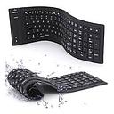 Teclado Flexible Delgado a Prueba de Agua y Polvo, Español, Usb 2.0, Negro