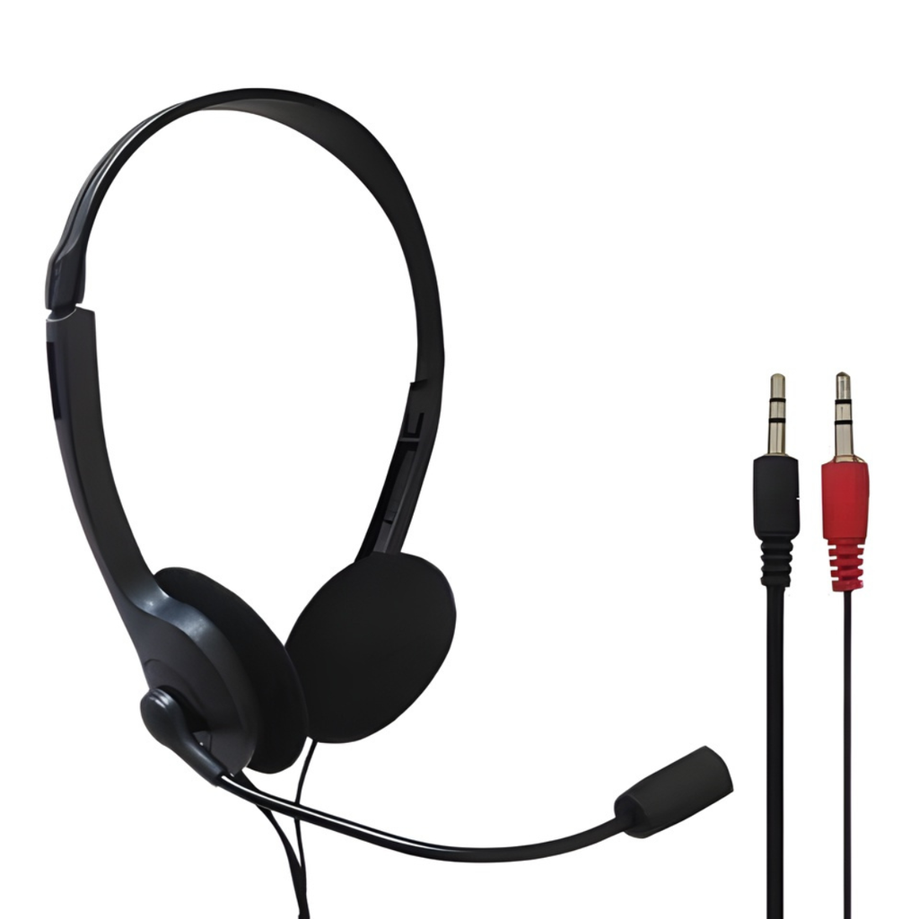 Audifono con Microfono Stereo MEBOLE PC 900, Control de Volumen, Plug Stereo 3.5mm, ideal para videoconferencia
