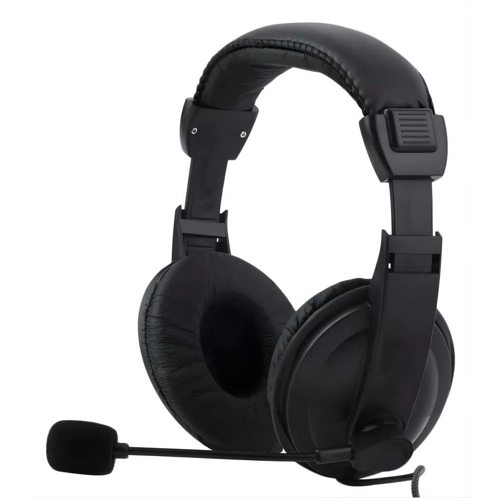 Audifono con Microfono SOYTO 750, con revestimiento de cuero, cable trenzado, plug 3.5mm