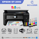 Impresora Epson WorkForce ST-2000, Tinta continua sistema Original, Multifuncion Duplex, Wifi, Usb,  10-15 PPM,  Nuevo, Sellado, garantia 1 año 