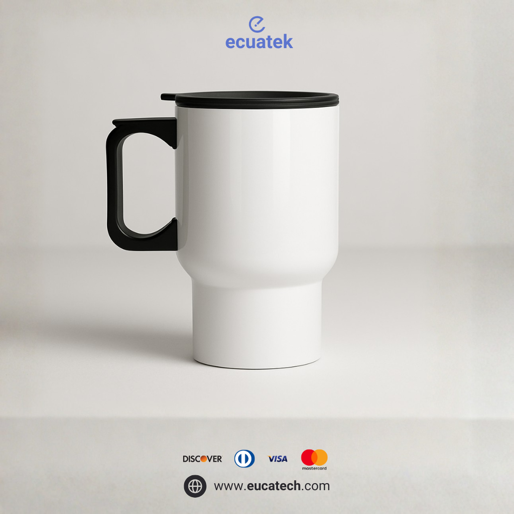 Jarro Termico Sublimable, 12oz, Blanco AAA, de acero inoxidable